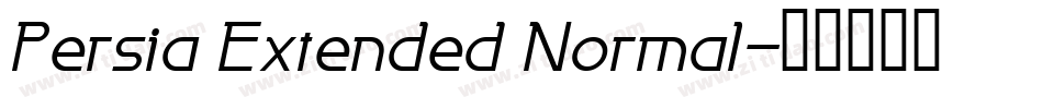 Persia Extended Normal字体转换